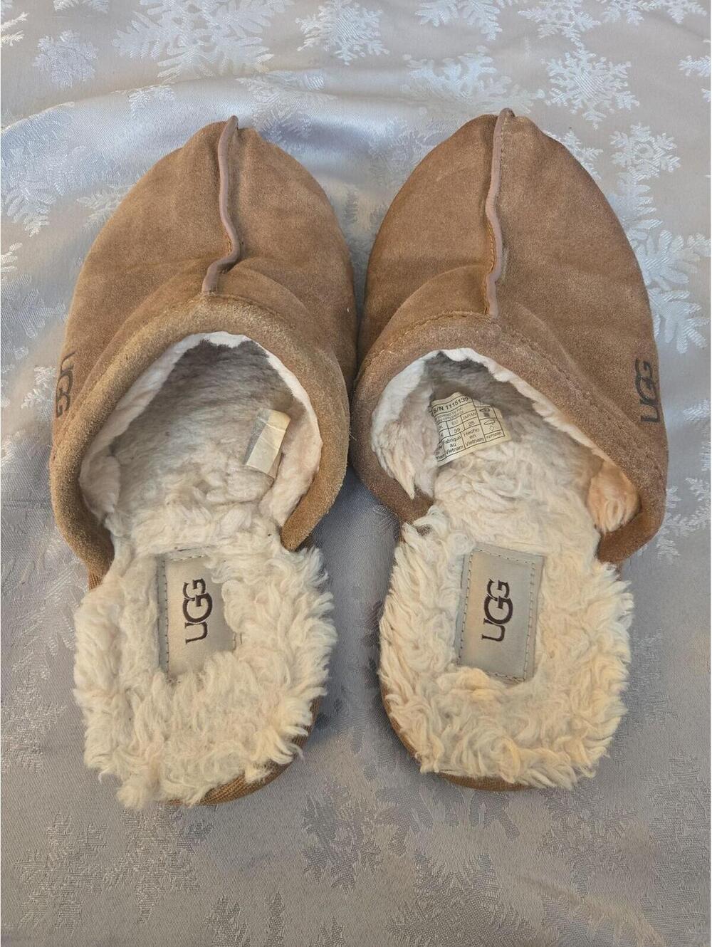 UGG Scuffette II Chestnut Sheepskin Slippers Size 8 - Picture 3 of 6